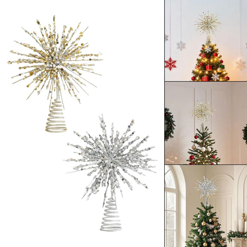 Christmas Tree Topper Xmas Decoration Creative Versatile Festival Layout Glitter