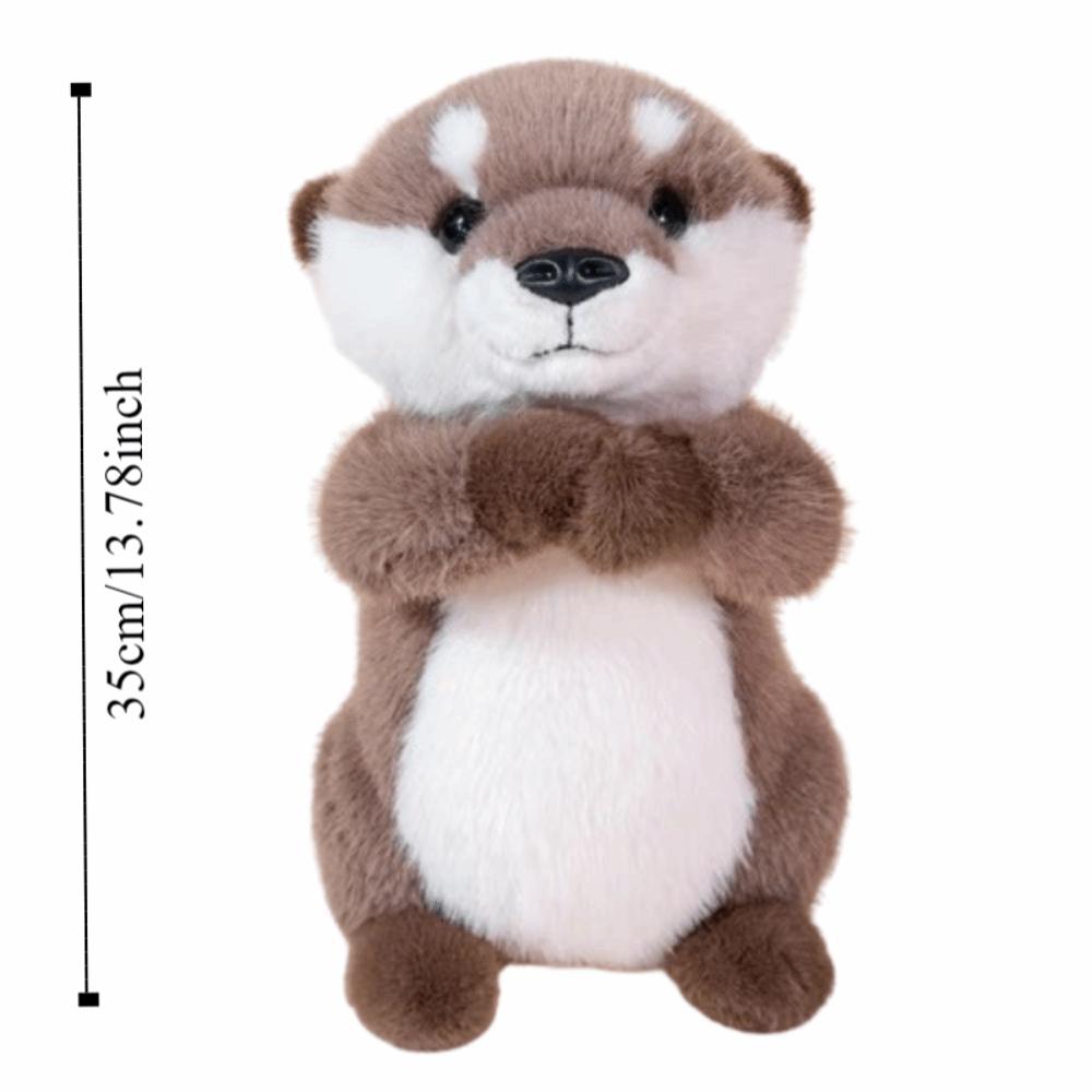 PP Cotton Brown Otter Plush Toy Soft Simulation Otter Toy Doll  Home Decor