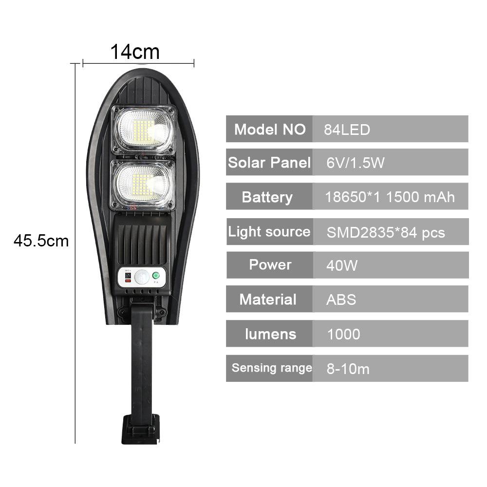 LED Solar Lights 3 Modes Outdoor Garden Street Light With Motion Sensor Waterproof Wall Light for Garage