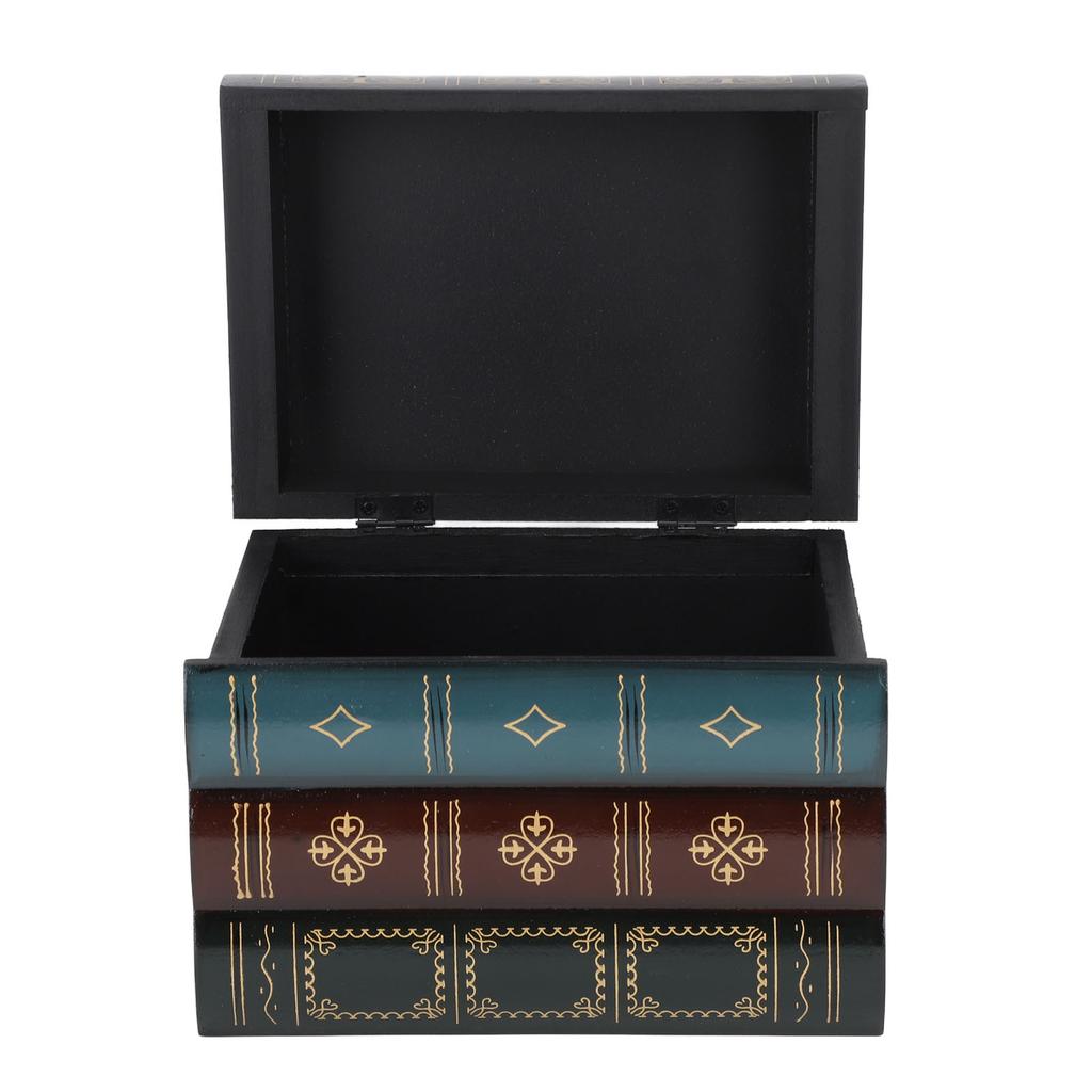 Aufbewahrungsbox in Buchform Antik Vintage Dichtfaserplatte Vielseitige Fake-Buch-Dekoration für Café Bücherregal Foto-Requisiten