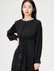 Embroidered Long Dress LWFO215061 BLK F [Lily Brown] Women's