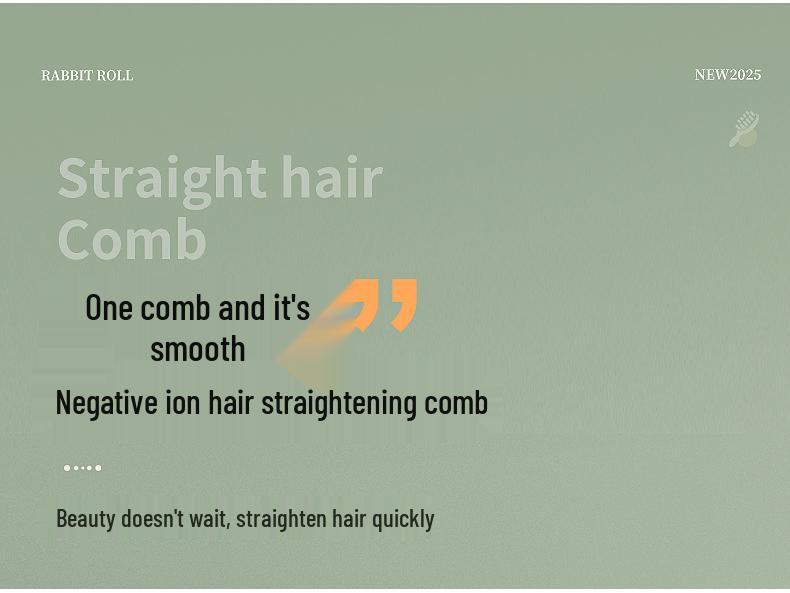 Cross-border Mini LCD Hair Straightening & Curling Comb - Dual-Use Negative Ion Splint for Damage-Free Styling