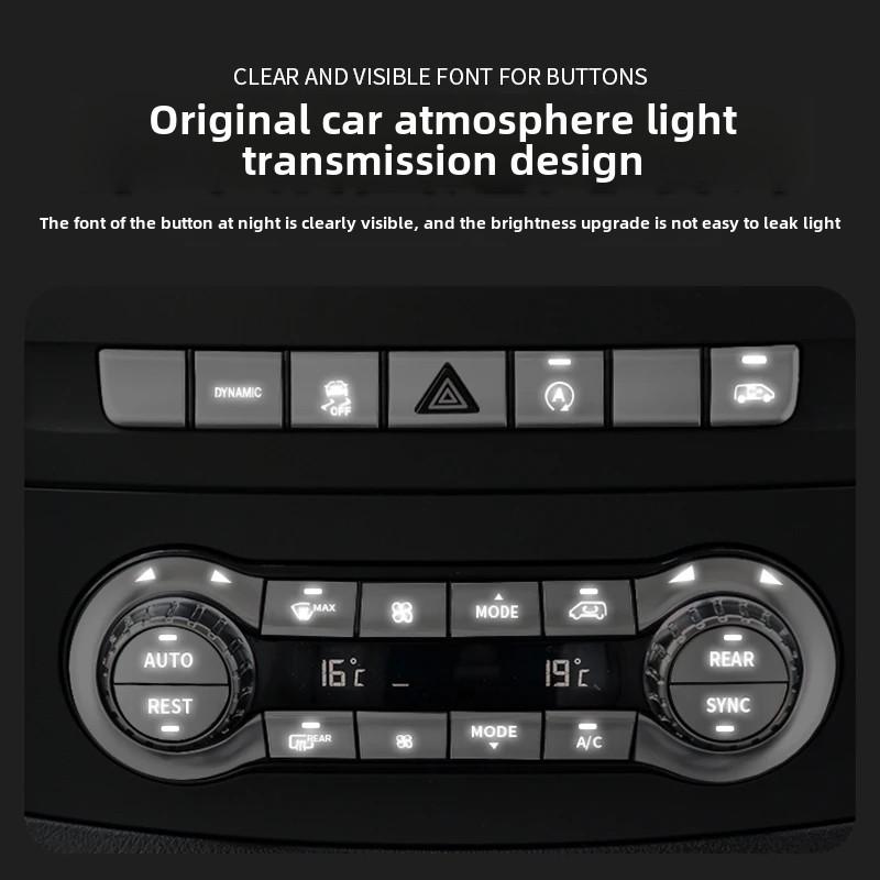 2025 Hot Racing Grills Car center console CD AIR steering wheel button sticker cover for Mercedes-Benz W447 Vito 2016-24 V-class
