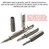 5Pieces Hex Bit Adapter Set Magnetic 1/4Inch To 4mm Precision Socket Shank for Screwdriver and Drill Tools