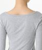 MUSINSA STANDARD WOMAN Women'S Tencel Slim Ballerina Long Sleeve T-Shirt [Medium Grey]