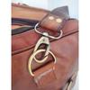 Vintage Travel Men's Genuine Handmade Brown Goat Leather Overnight Weekender Bag