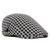 Plaid Beret Women's Lightweight Spring Summer Men's Forward Cap Outdoor Sunshade Cap Gatsby Painters Hat