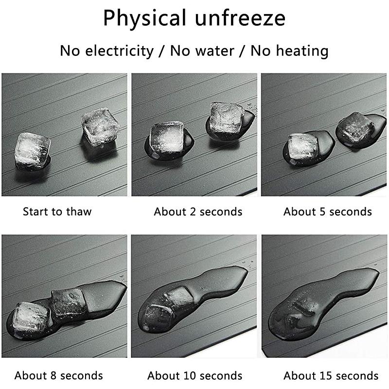 Duży Rozmiar Aluminiowa Taca do Rozmrażania Zamrożonego Mięsa z Super-Szybką Płytą do Rozmrażania Naturalna Szybka i Magiczna Deska do Rozmrażania