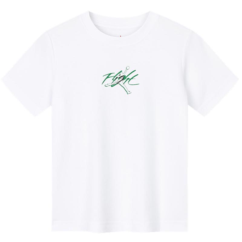 

Nike T-Shirt Sports Round Neck Casual Short Sleeve Kids Tops White JD2522105 S