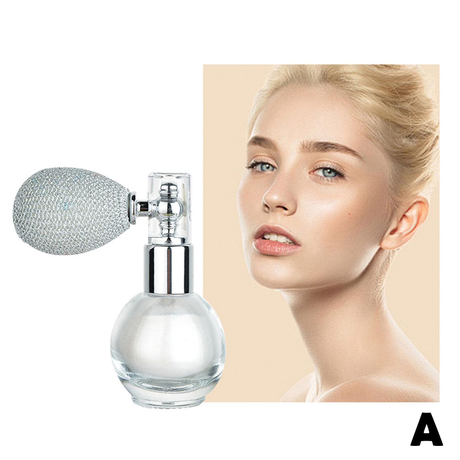 

Мерцающий спрей-хайлайтер для тела для сияющей кожи. Пудра с блестками.