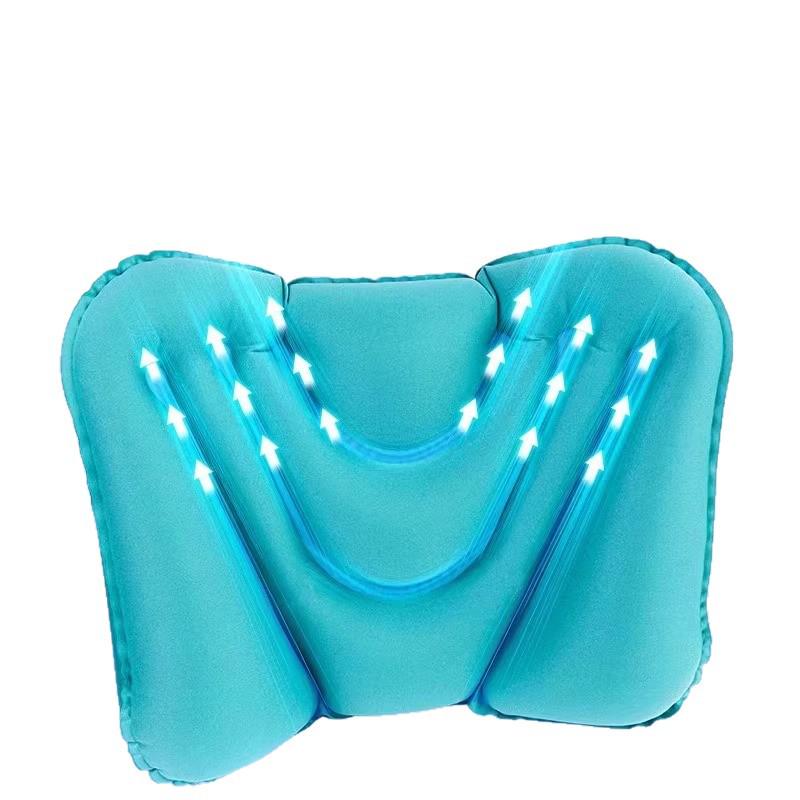 Aufblasbares Lendenstützkissen mit Druckknopf für lange Reisen und Sitzen