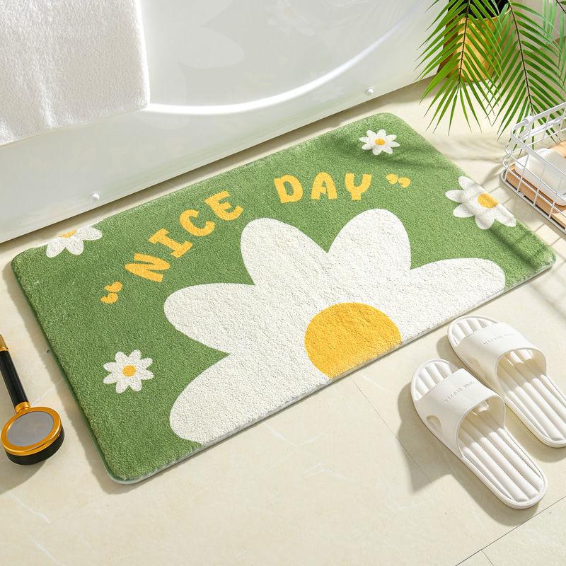Bathroom Floor Mat Toilet Door Toilet Absorbent Foot Mat Non-slip Bedroom Bed Rug Entry Mat