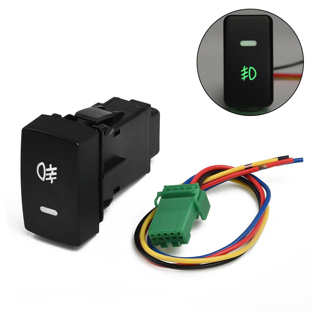 5Pins Car Light Switch On/Off LED Push Button Fog Lamp Switches With Cable For Honda FIT For CIVIC For CR-V For ACCORD Car Tools Switches4