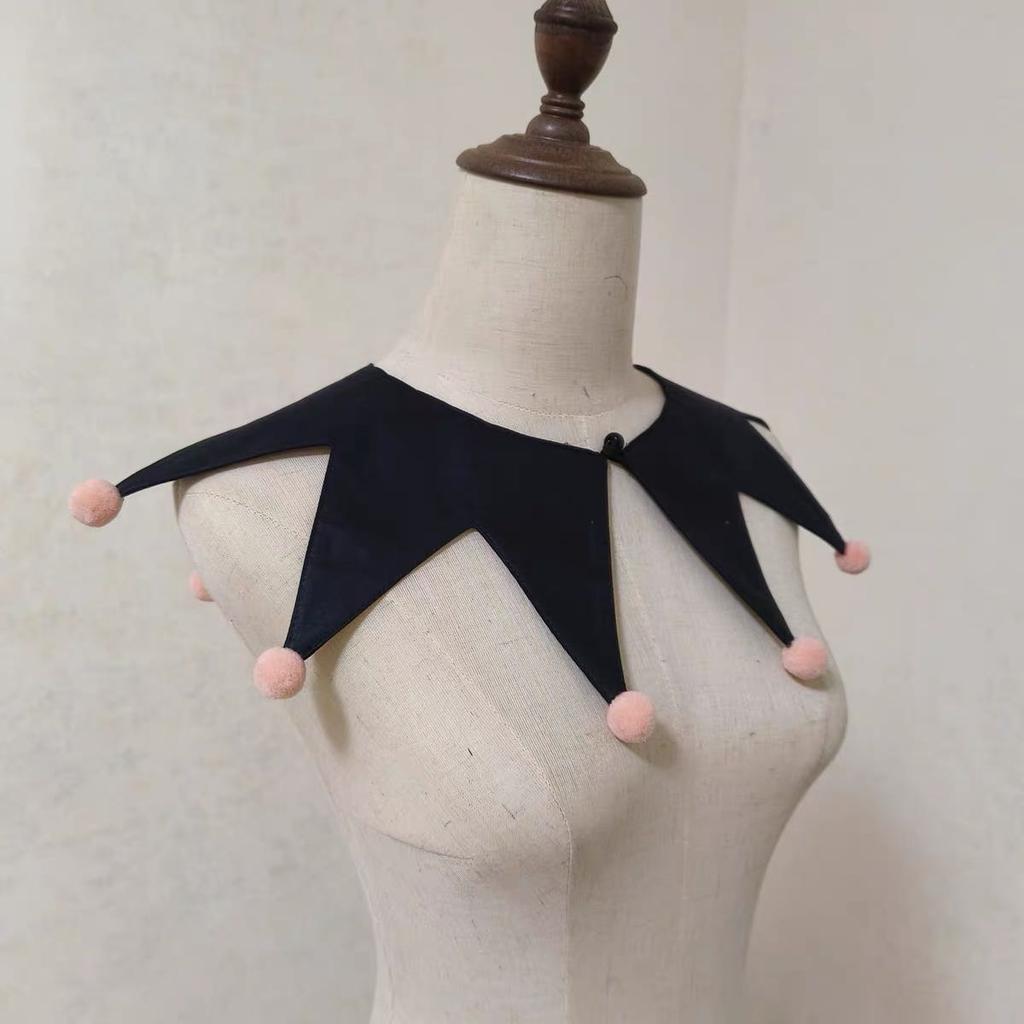 Customized fake collar clown Neck Ties Cosplay collar for woman detachable Fake collars Bow tie cosplay accessories