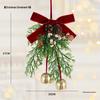 Christmas Wreath with Pine Cones & Bells for Door, Wall, or Window Decoration