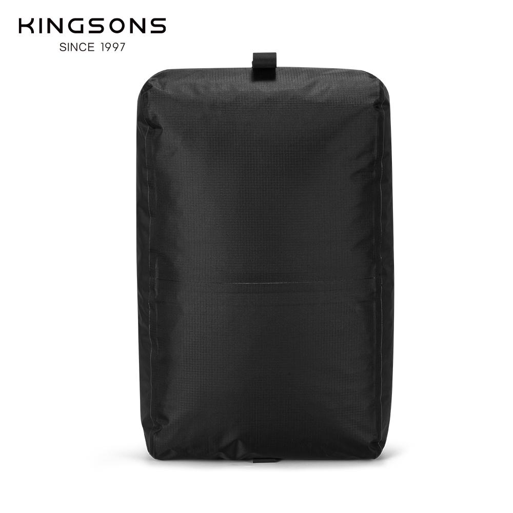 Reisetasche Gepäckorganizer Vakuum-Kompressionsbeutel Kingsons 17L mit Luftpumpe Wiederverwendbar Outdoor Ein-Tasten-Elektrisch Schwarz/Dunkelgrau KP25933