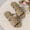 Design Women Letters Summer Flat Heels Slippers  Outdoor Trend Ladies Slides Glitter Female Beach Slippers