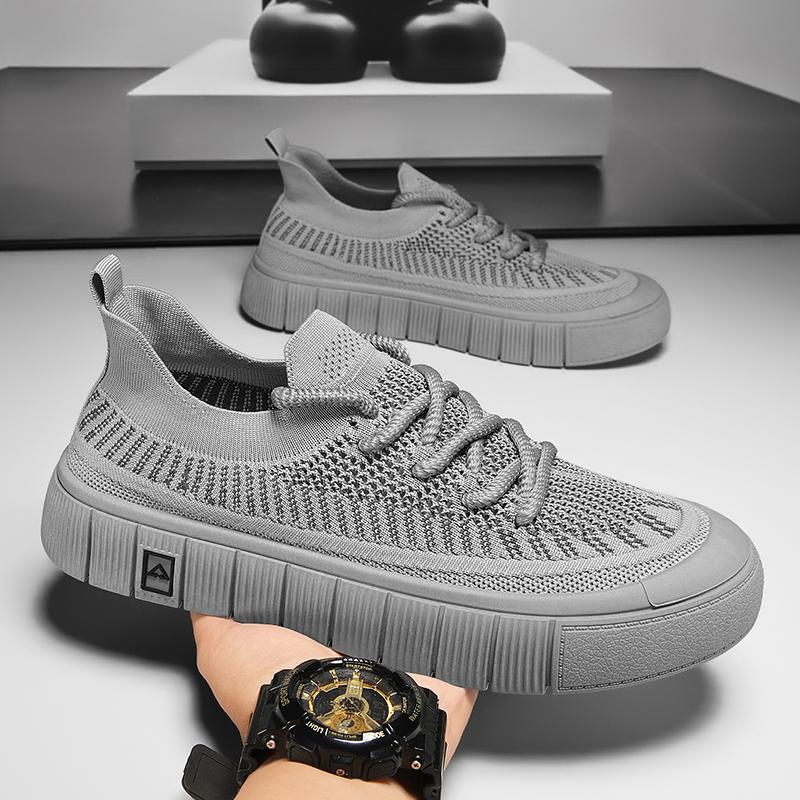 

Mesh men s shoes 2025 new summer breathable thin fly-woven mesh shoes men s casual personality work sports trendy shoes 44