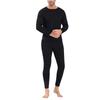 Men Winter Fleece Lined Cotton Thermal Long Johns Top Bottom Underwear Set