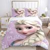 Elsa'S Winter Fantasy Print 3Pcs Bedding Setduvet Cover With 2 Bedropillowcase Home Birthday Gift