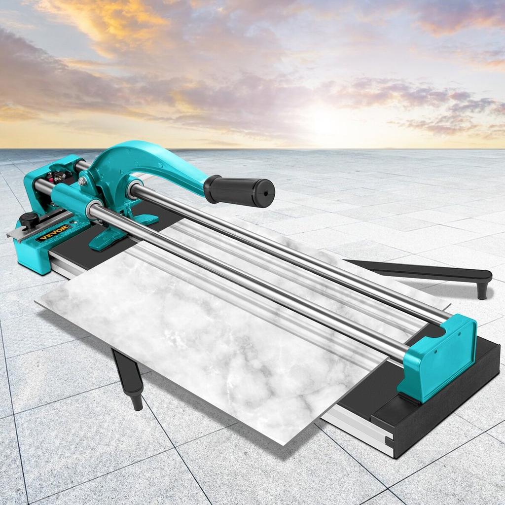 31 Inch/800mm Tile Cutter Double Rails & Brackets Manual Tile Cutter 3/5 in Cap w/Precise Laser Manual Tile Cutter Tools for Precision Cutting