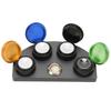Professional 4 Plates Watch Oil Cup Alloy Material Ceramic Insert Watch Oiler Dish 4 Color With Lid Oil Cup Stand Amateurs Use