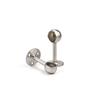 Supporto Flangia Tubo Acciaio Inox Spessore 19mm per Asta Tenda Armadio Supporto Rotondo per Tubo Hardware per la Casa