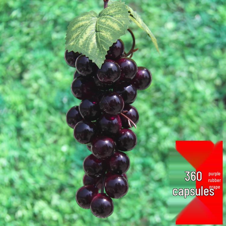 Large Grape Leaf Vine Decoration - Fake Fruit String for Wall, Ceiling, or Pipe with Green Tree Leaves