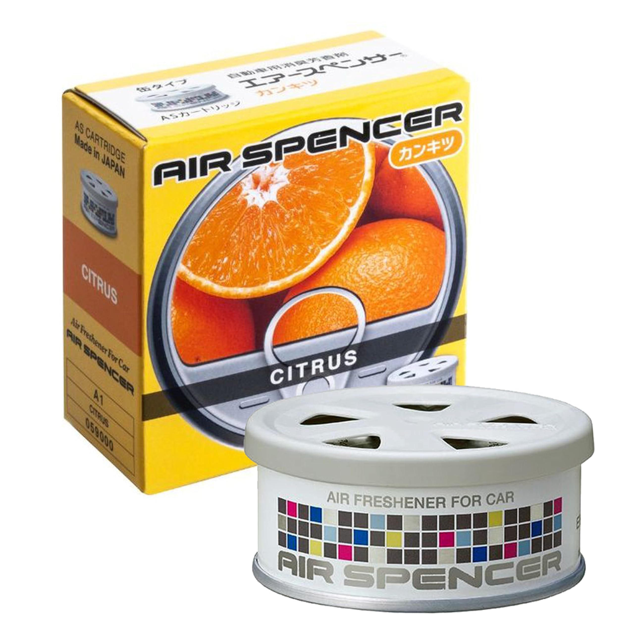 

Air Spencer Car Deodorizing Air Freshener AS Stand Citrus A1 (Eikousha) Cartridge, Type, Refill, Scent, 40g, белый