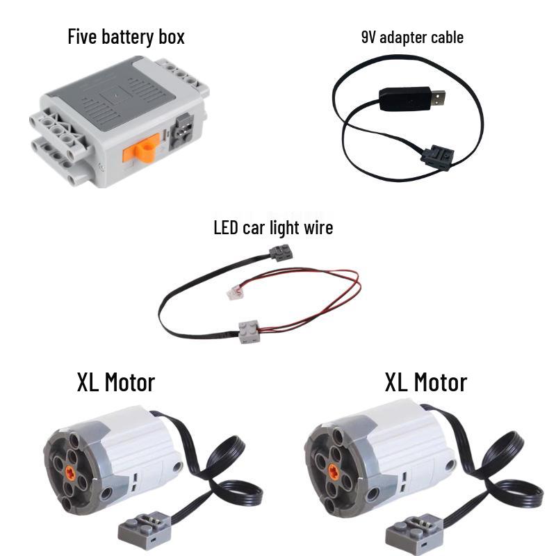Building Blocks Science Kit with Motor, Battery Box, Remote Control & Receiver