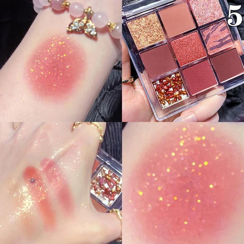 

9Color Eye Shadow Plate Eyeshadow Girl Beginner Makeup Подставка для теней для век Sculpture Highlight Cosmetic For Girls Accessories