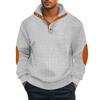 2026 Autumn and Winter New Style Stand Collar Fashion Solid Color Casual Versatile Men's Pullover Sweatshirt Long Sleeve