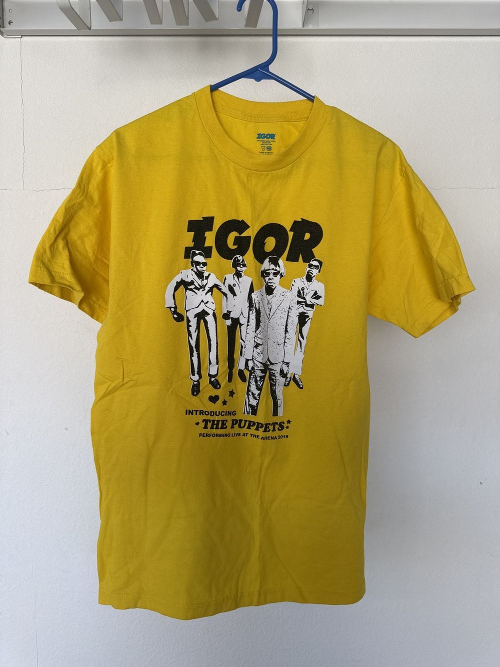 Reprinted Tyler The Creator Igor Tour T-Shirt the puppets classic yellow shirt XXXXL