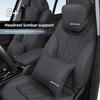 For Mercedes Benz AMG A B C E G CLA W211 W203 W204 C260 E300L A200L Car Seat Safety Headrest Pad Auto Emblem Neck Pillow OS1