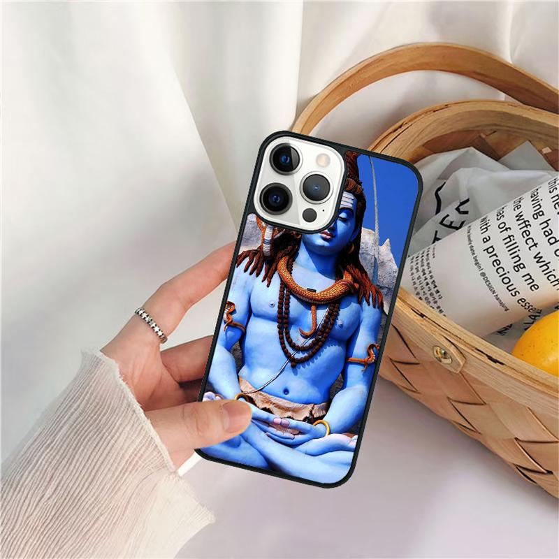 Lord Shiva Hindu God Buddha India Phone Case For iPhone 17 Air 16 15 14 11 12 13 Pro  MAX Plus Coque Cover Shell