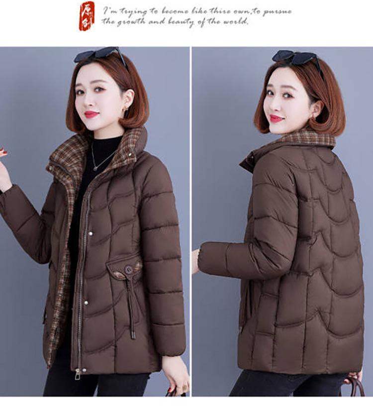 Women’s Short Windproof Thicken Warm Winter Jacket For Mom