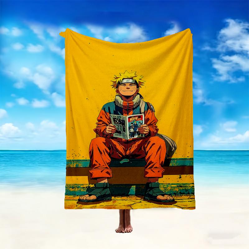 1pc Comfortable Home Print Throw Blanket, Naruto Blanket For Bed and Sofa Use, Special Present For Family