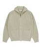 DRAW FIT Soft Pbt Two-Way Full-Zip Knit [Sand Beige]