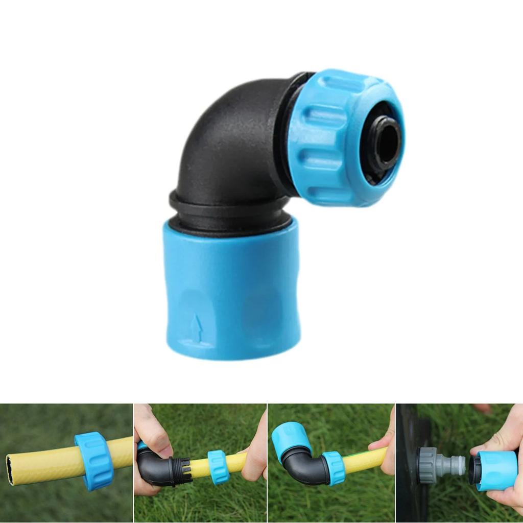 1/2"(12.5mm) Pipe 90 Degree Elbow Quick Connector 16mm ABS Garden Irrigation Car Wash Hose Fast Connection Faucet Joint 1Pc