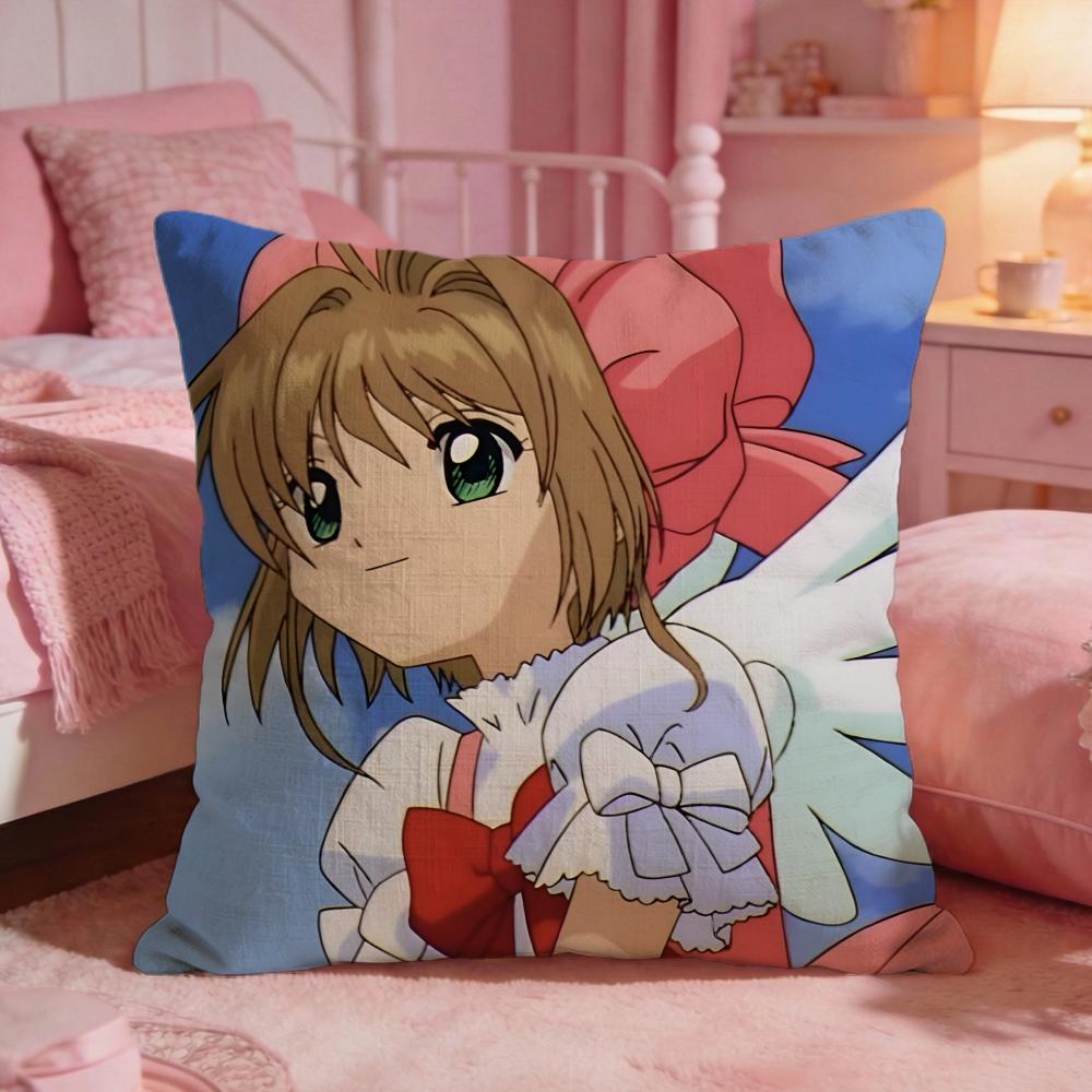 CCardcaptor SakuraS Anime Cushion Cover Premium Comfort Reversible Pillow Cove Two In One Design For Any Room  Car Interior