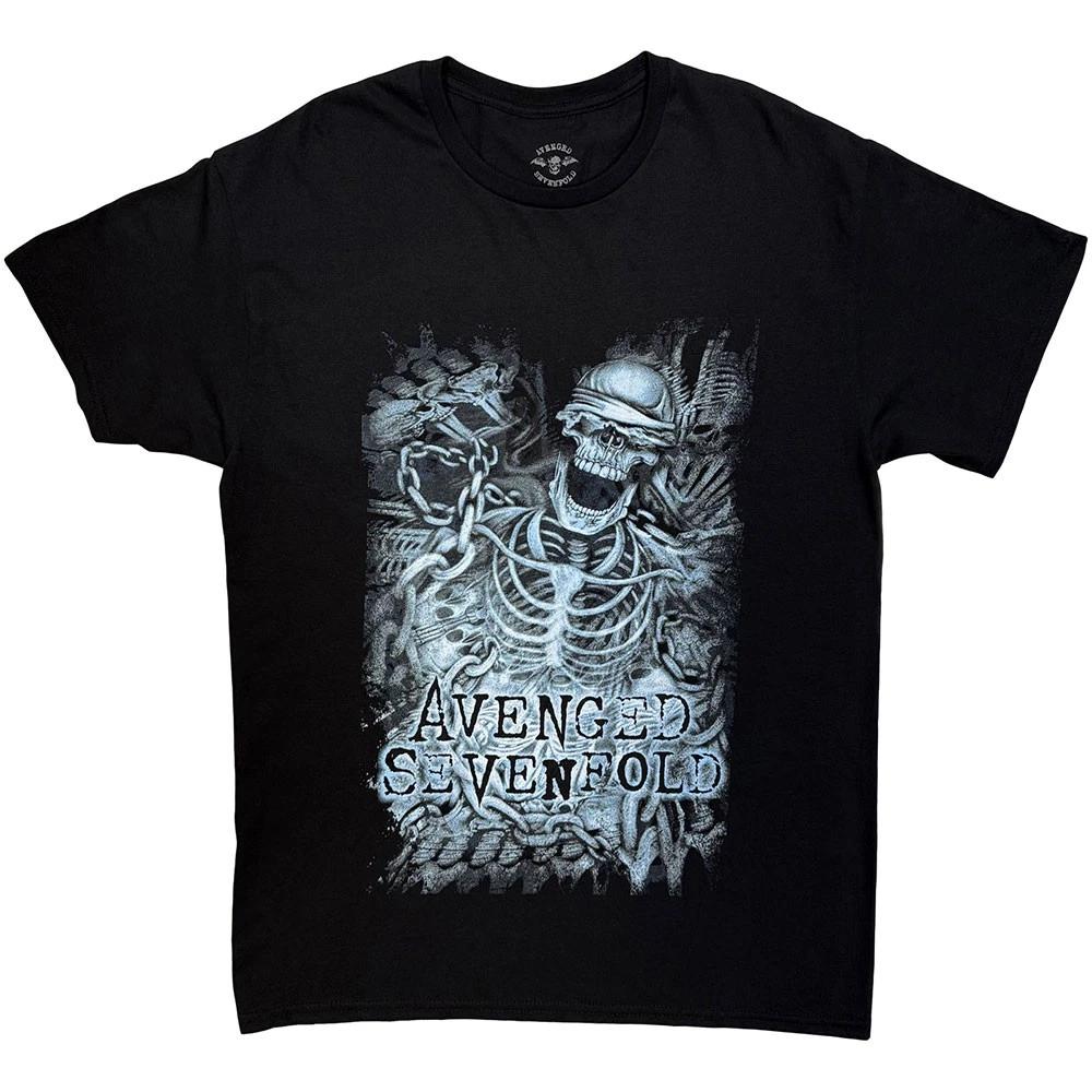 Avenged Sevenfold Chained Skeleton T Shirt XL