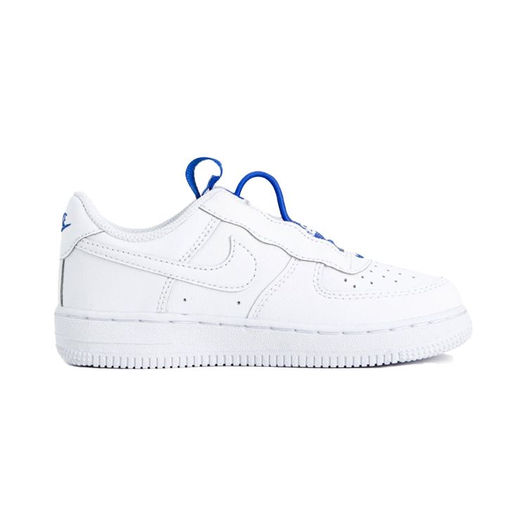 Nike Zapatillas Force 1 Toggle PS blancas Hyper Royal para niños CU5287-100