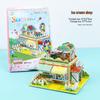 3D Stereo DIY Paper Puzzle - Handmade Small House Toy for Children Aged 3-6.