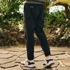 CHALLENGER Men'S Tricot Cargo Pocket Semi-Baggy Fit Jogger Pants Black