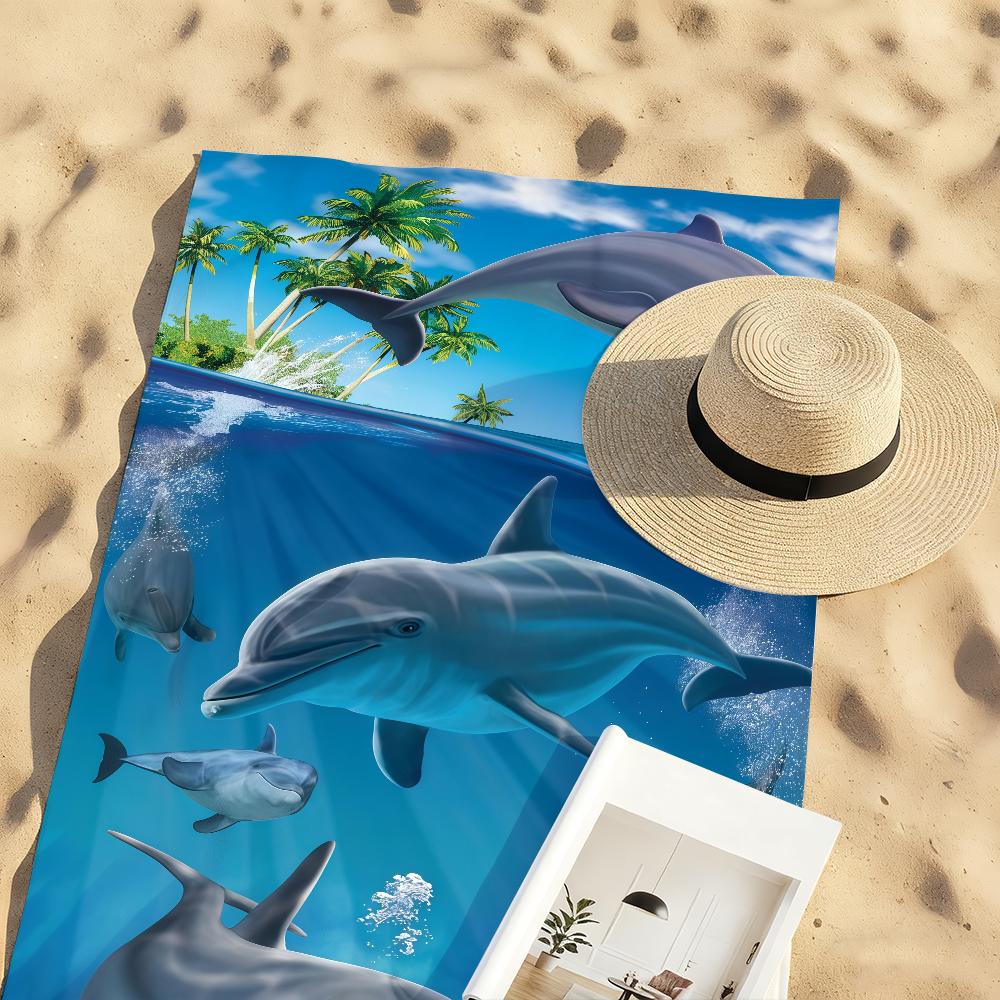 Dolphin Towel Quick Drying Beach Towels Are Suitable For Swimming Pools Camping Yoga And The Gym