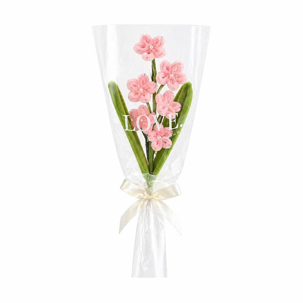 Twisting Rod Blue Star Flower Bouquet Long-lasting Bendable Artificial Flower Bouquet Floral Twistable Blue Star Flower розовый