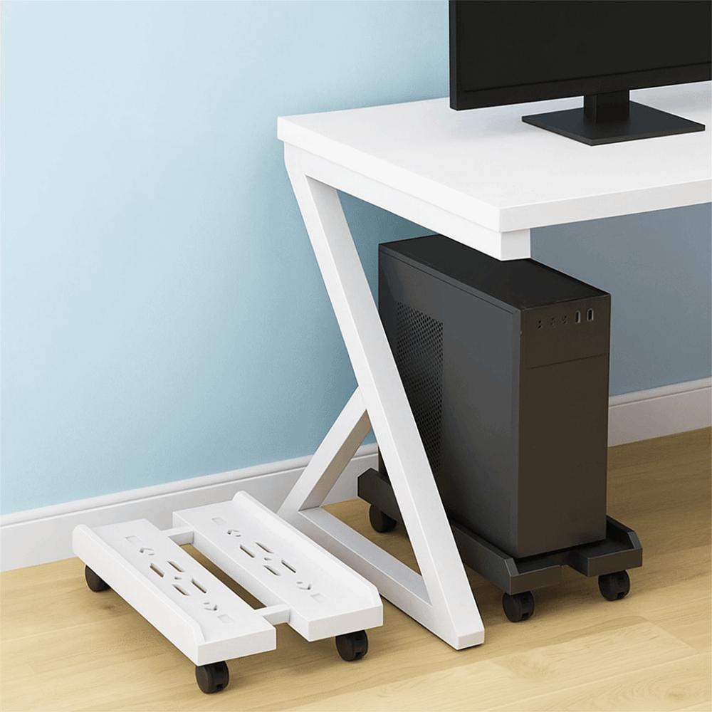 Adjustable Ventilated PC Rack Heavy-Duty Computer Tower Stand Under Desk CPU Holder  for Home
