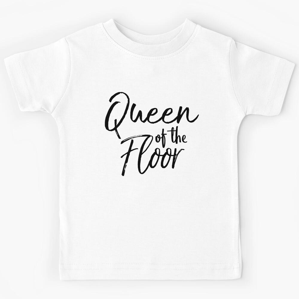Queen of the Floor Gymnastics Quote Kids T-Shirt 100