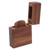 Guitar Pick Holder Wooden Special Lighter Shape Pick Case with Storage Bag for Music Lovers Guitarists