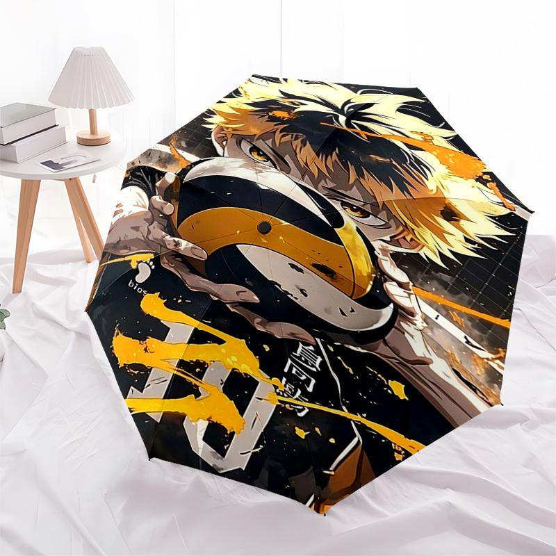 

1pc Boku no Hero Academia Theme Automatic Opening Umbrella with 3-Fold Design, 8-Bone Iron Frame, Outdoor Use, Perfect Gift for Fans, Travelers, Daily